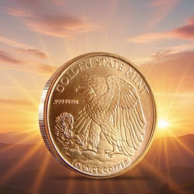 "Patriotic Copper Walking Liberty &amp; American Eagle – 1 oz .999 Fine Rounds"