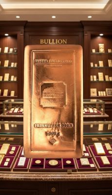 Geiger Edelmetalle 5000g Copper Ingot 999.9 – High-Purity Cast Bar for Investors