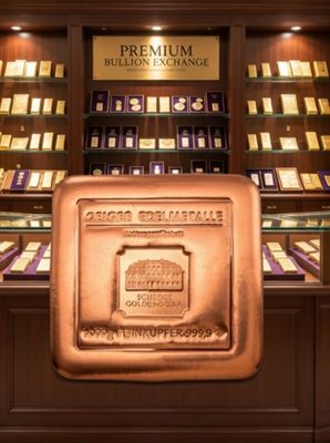 Premium Geiger Edelmetalle 1kg Copper Ingot – 999.9 Fine, Casted Masterpiece