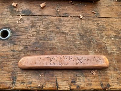 Rare 1kg Handcrafted Fine Copper Bar – Pure .999 Artisan Ingot | Unique Patina Collectible