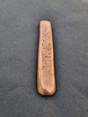 Rare 1kg Handcrafted Fine Copper Bar – Pure .999 Artisan Ingot | Unique Patina Collectible