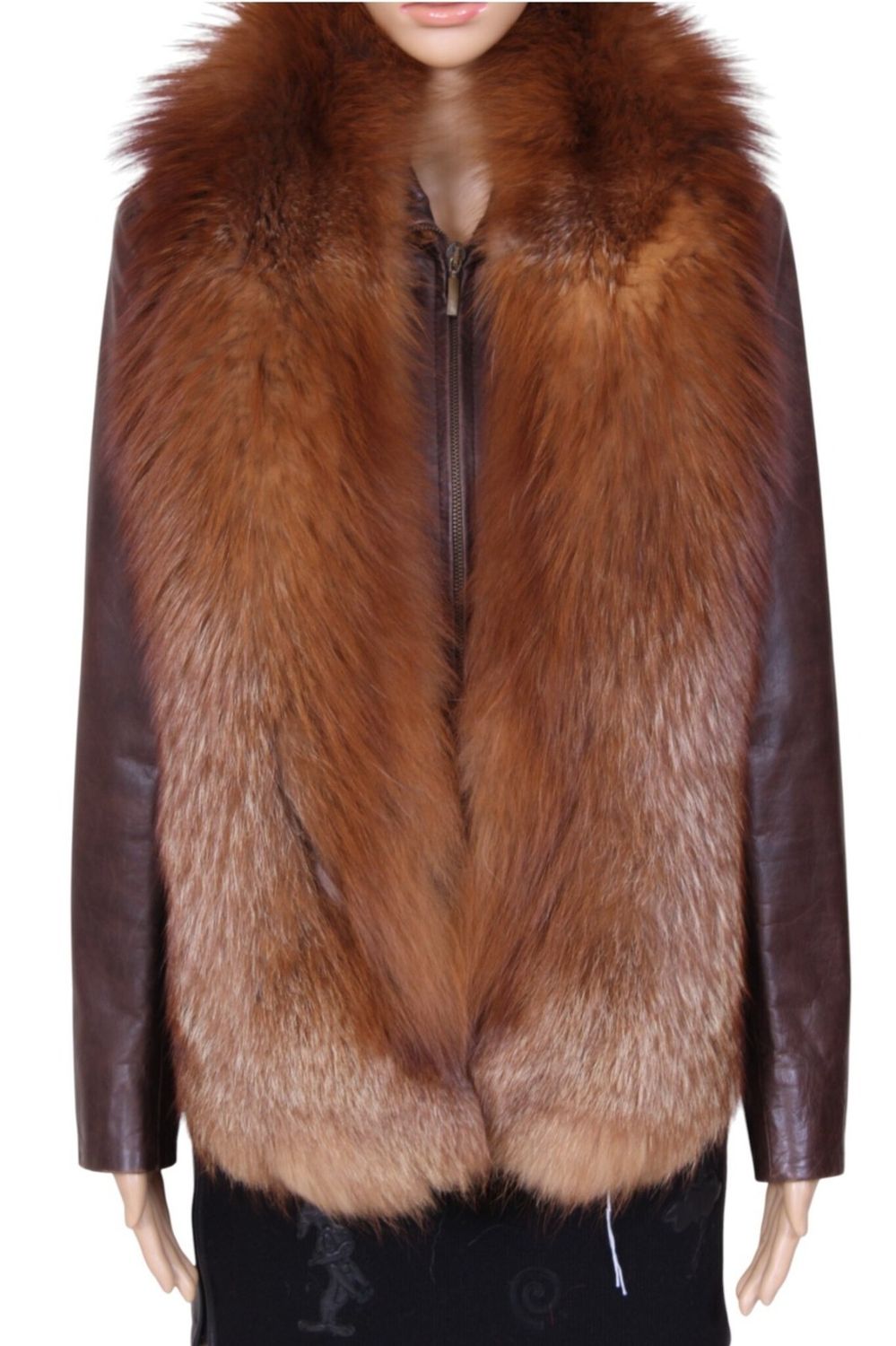 Bufanda  en piel de zorro rojo