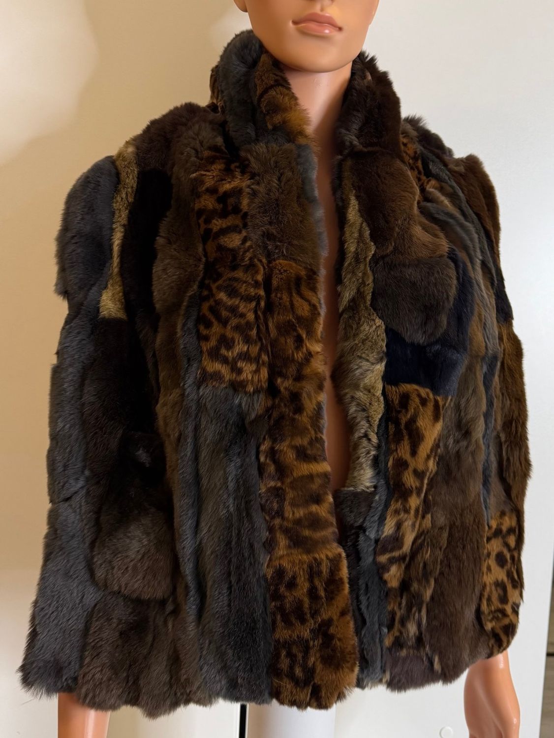 Bufanda de Rex multicolor de lujo