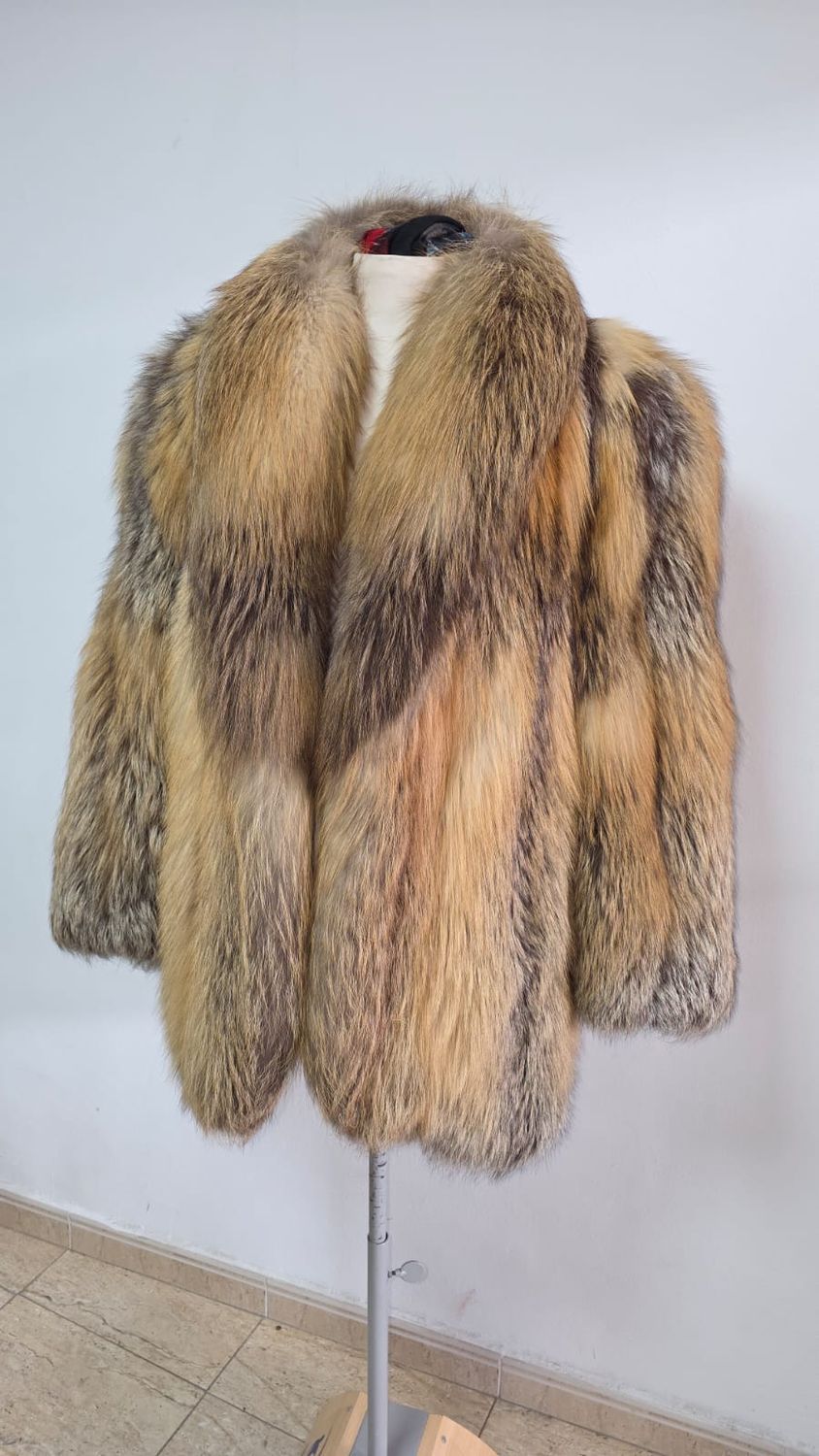 Chaquetón de lomos de zorro corsac