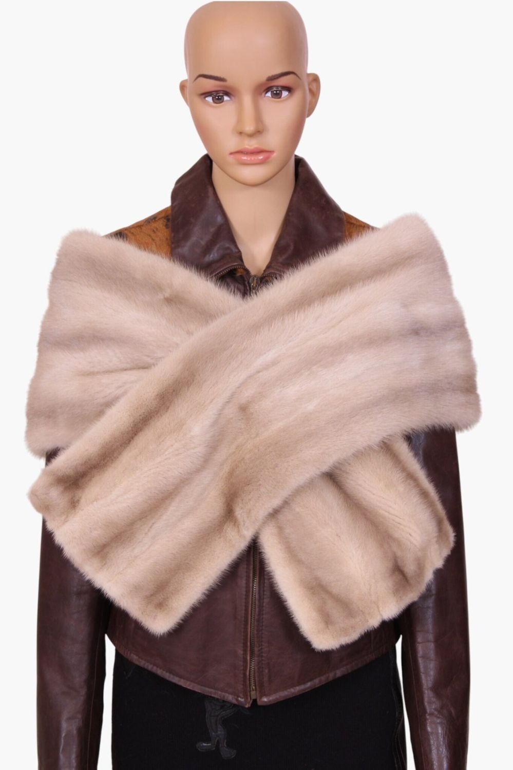 Chaqueta  en piel de visón Demi-Buff