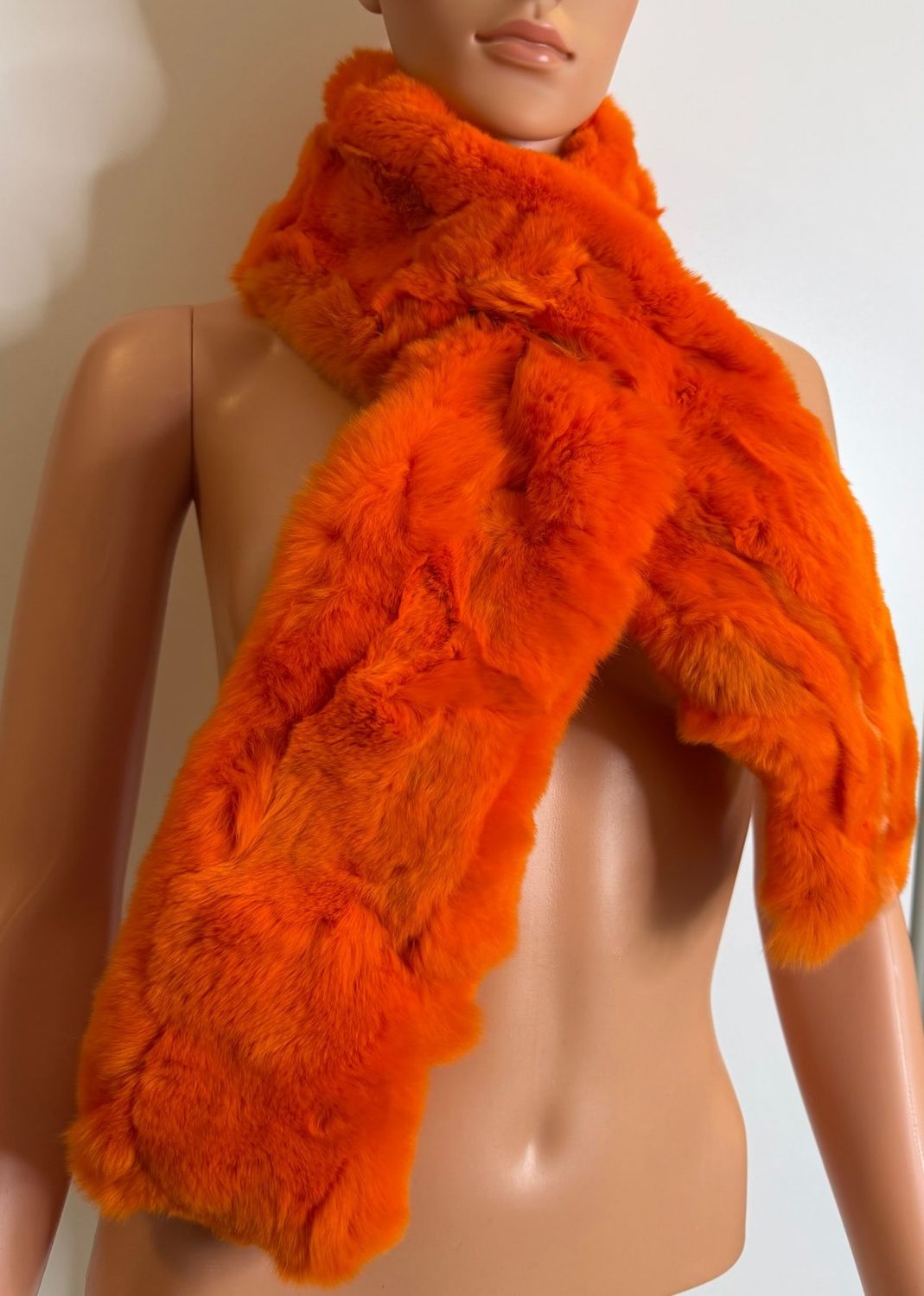 Bufanda de Rex color naranja