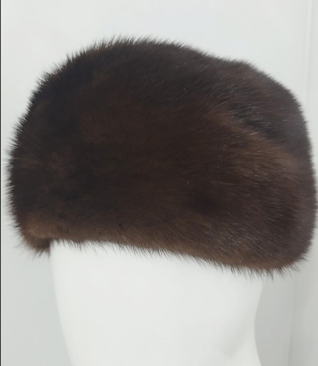 Gorro de piel de visón – Talla M color Demi-fuf