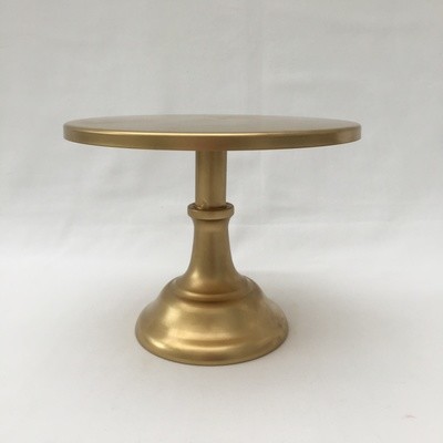Light Gold - Round Satin  -  1 Tier - Pedestal - Cake Stand - Code GR23