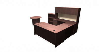 QS SCS Typical 20 Left Return U-Shape
with Hutch and Low Bookcase
42