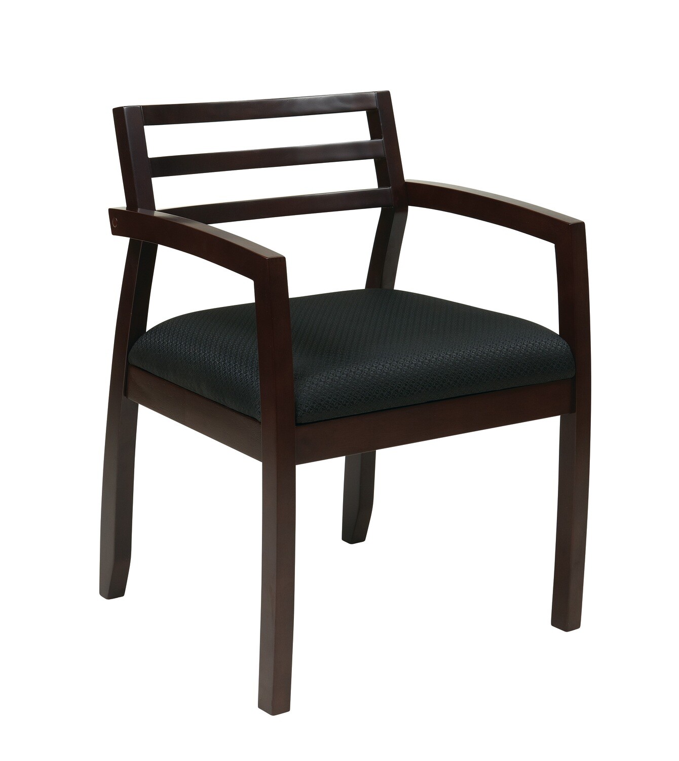 Fabric Guest Chair with Wood Back