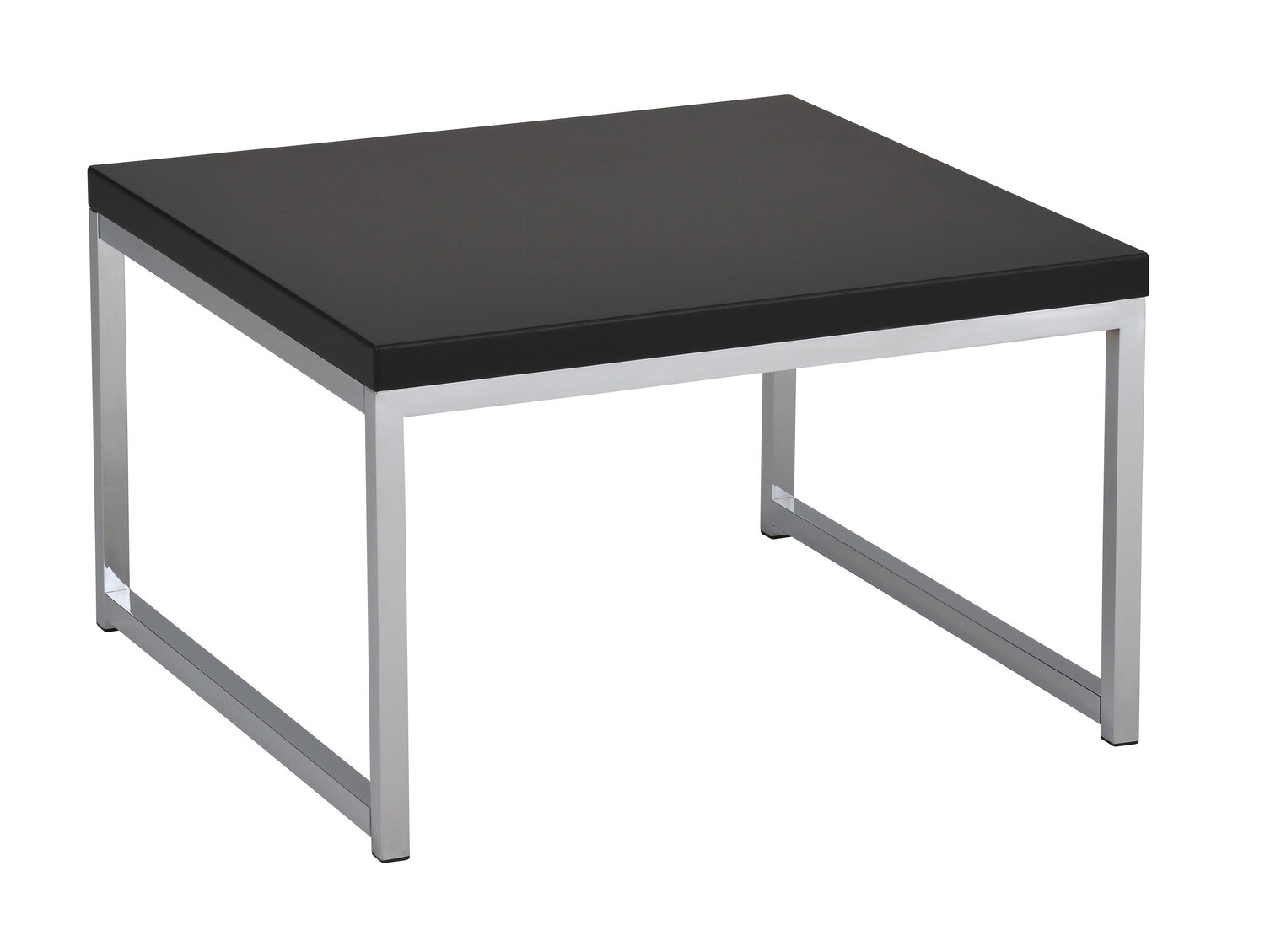 Wall Street 28" Accent/Corner Table with Chrome Frame and Espresso Finish Wood Top or Black or White