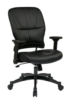 BONDED LEATHER SEAT AND BACK MANAGERS CHAIR