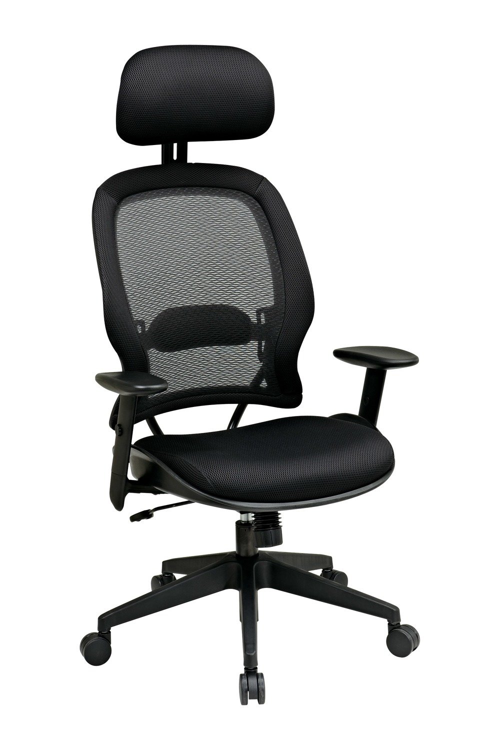 PROFESSIONAL AIRGRID BACK AND MESH SEAT CHAIR WITH ADJUSTABLE HEADREST