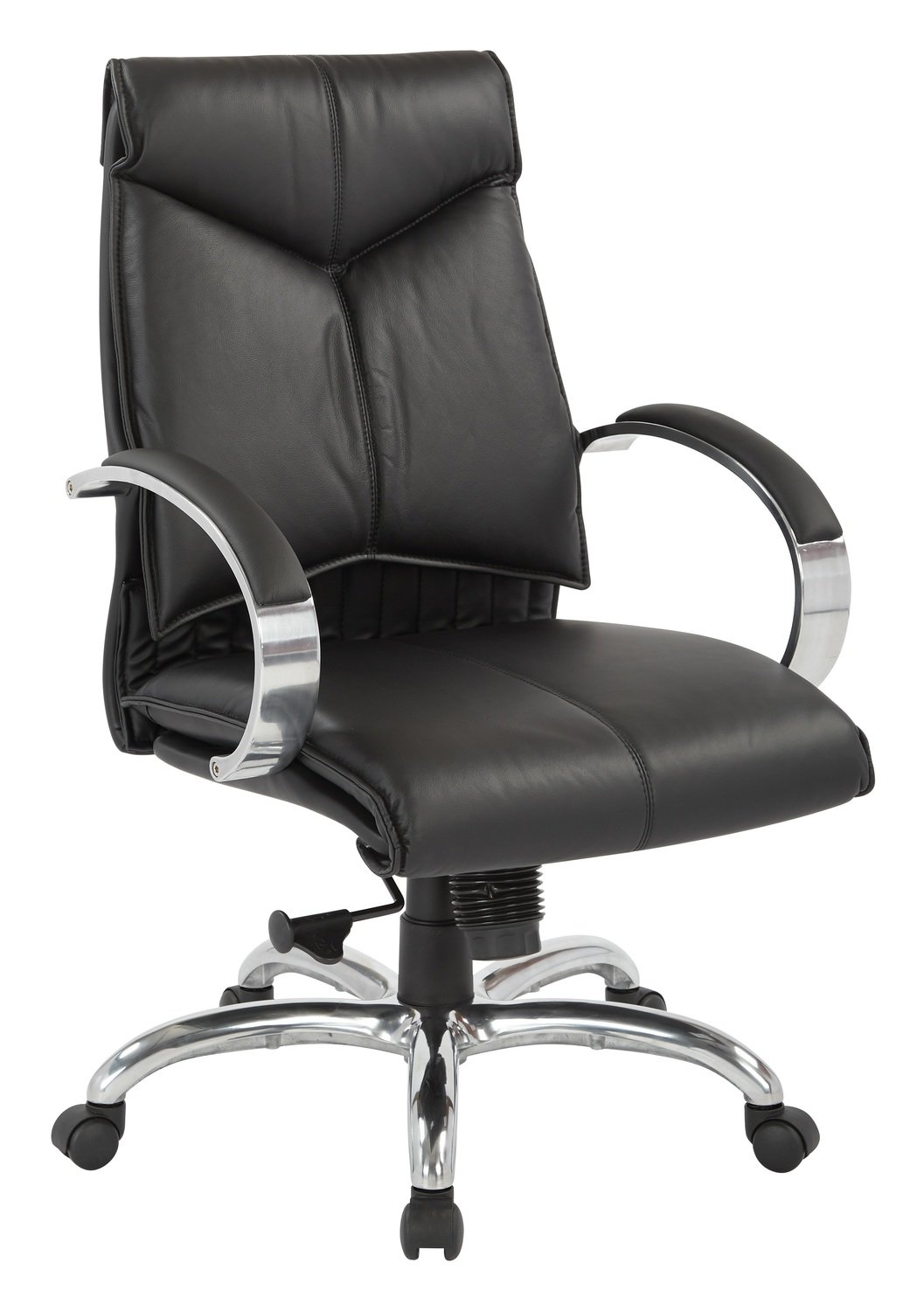 DELUXE MID BACK BLACK CHAIR