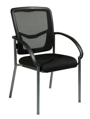PROGRID® BACK VISITORS CHAIR WITH ARMS