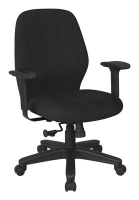 MID BACK 2-TO-1 SYNCHRO TILT CHAIR WITH 2 -WAY ADJUSTABLE SOFT PADDED ARMS