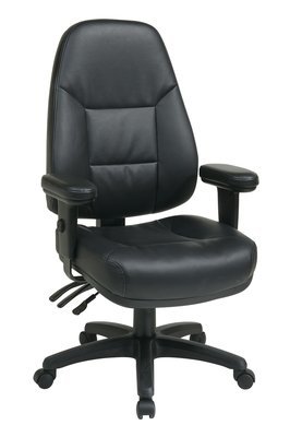 PROFESSIONAL DUAL FUNCTION ERGONOMIC HIGH BACK LEATHER CHAIR