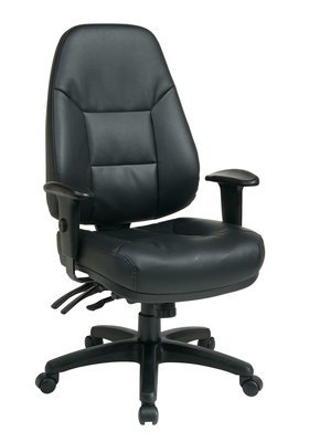 DELUXE MULTI FUNCTION HIGH BACK BONDED LEATHER CHAIR
