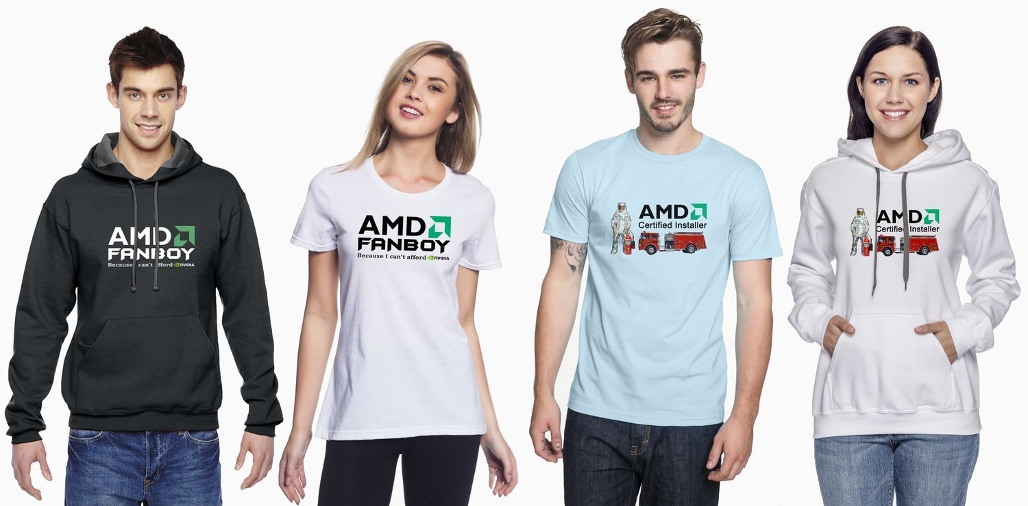 AMD Fanboy / AMD Certified Tees and Hoodies