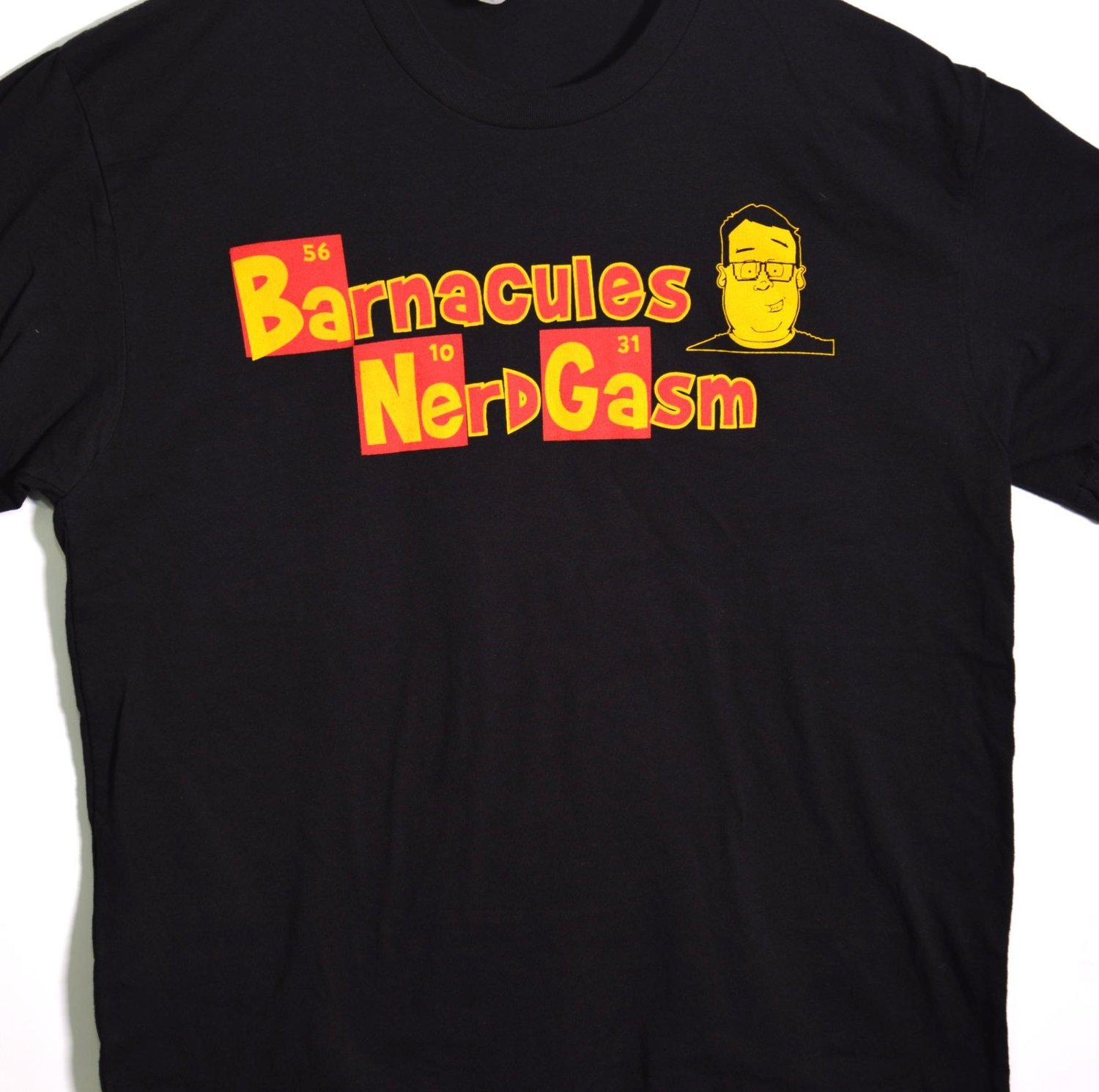 Vintage Nerdgasm Red Logo Tee - Black Medium