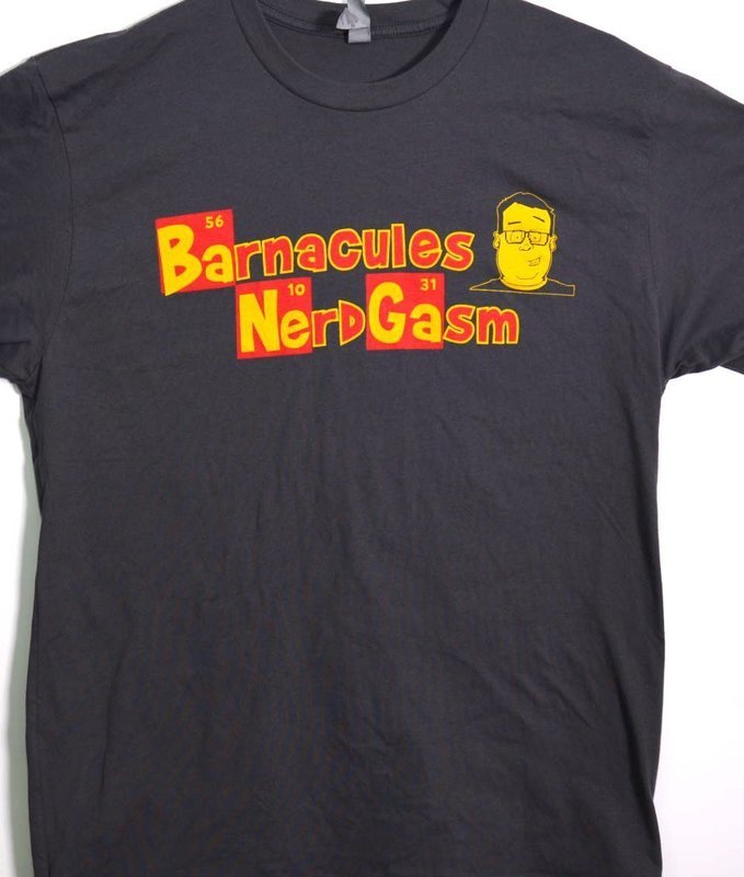 Vintage Nerdgasm Red Logo Tee - Grey Small