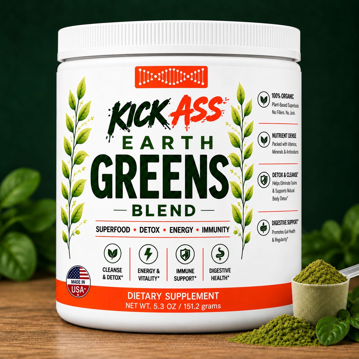 KICK ASS EARTH GREENS