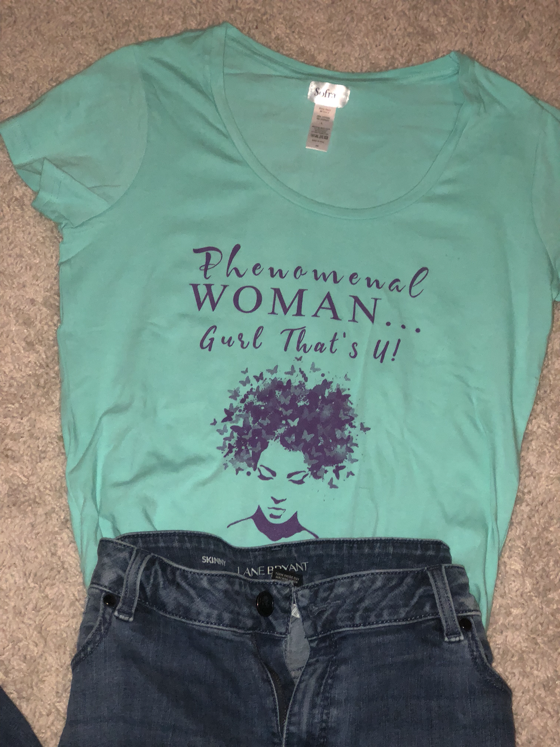 Phenomenal Woman Tee in Various Color w 