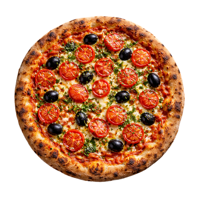 La Provençale - Sauce tomate italienne, olives, jambon supérieur vpf, champignons