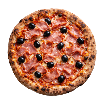 La Jambon - Sauce tomate italienne, olives, jambon supérieur vpf