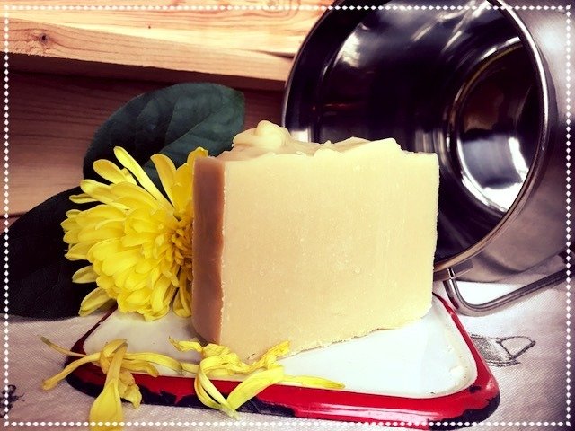 Geranium &amp; Lemon Goat Milk Soap 4-5 oz bar