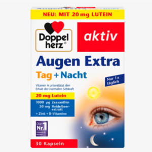 Doppelherz雙心Augen  護眼葉黃素素早晚加強型 30 新包裝 20 mg