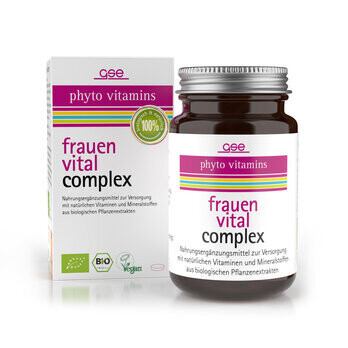 女性活力綜合維他命（有機），60 粒膠囊 500毫克  Frauen Vital Complex (Bio), 60 Tabl. à 500mg	30	g