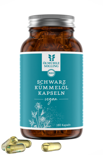  oelmuehle solling 黑孜然油膠囊 180 粒 BIO Schwarzkümmelöl Kapseln vegan素食