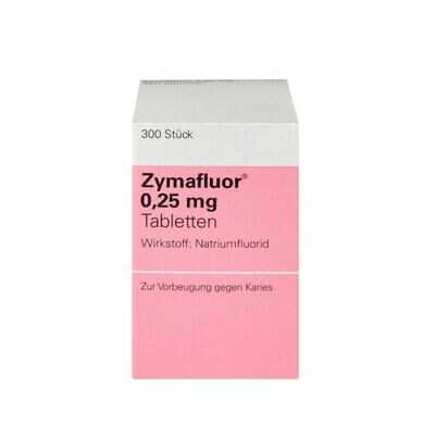 小哈氟Zymafluor 0.25mg - 奧地利包裝300入-盒 (10-12/2025短效）