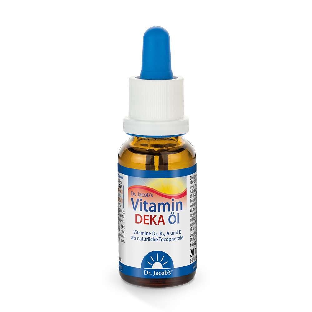 維他命 DEKA  綜合滴劑Dr. Jacob&#39;s Vitamin DEKA Öl 20 ml 成人/兒童/嬰兒可 （一罐保護全家）