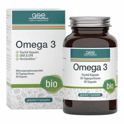 GSE
Omega 3 Fischöl Kapseln à 1080 mg
90入