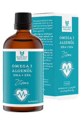  oelmuehle solling 有機海藻油(檸檬)  Omega 3 Bio Omega 3 Algenöl Zitrone -100ml