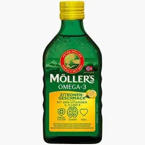 MÖLLER&#39;S Omega-3 挪威鱈魚肝油檸檬口味