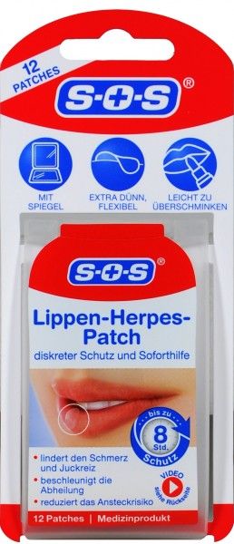 ​SOS 口腔皰疹透明貼片  Lippenherpes Patch, 12 入