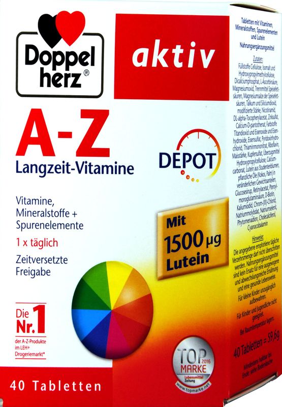 德國多寶雙心 Doppelherz A-Z Depot Tabletten 40 入