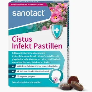 SANOTACT 薔薇喉糖 Cistus Infekt Pastillen 30入