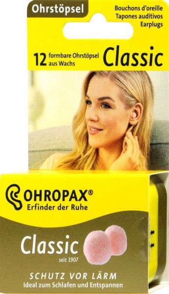 Ohropax Classic 防噪耳塞經典款, 12 入