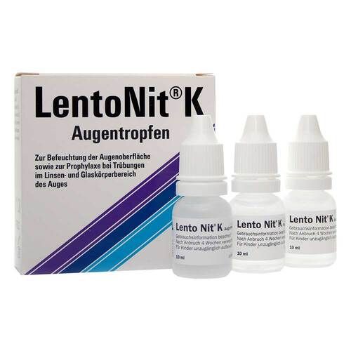 Lento Nit K Augentropfen, 3X10 ml 白內障