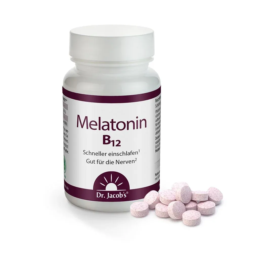 Dr. Jacob&#39;s Melatonin​褪黑激素 B12 60 入 素食可