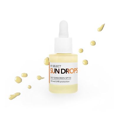 M1 Select SUN DROPS 50 Daily Sunscreen SPF50 素食可 不油膩 可加進自己的乳液