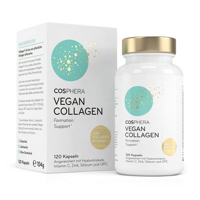 COSPHERA 純素植物性膠原蛋白Vegan Collagen Formation Support Kapseln-膠囊 90 入 抗老關節照護 2 in 1