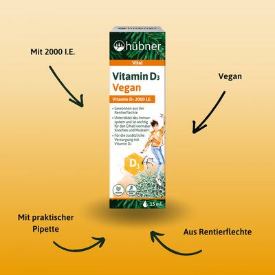 hübner Vitamin D3  維生素 D3 滴劑 15ml Vegan 素食