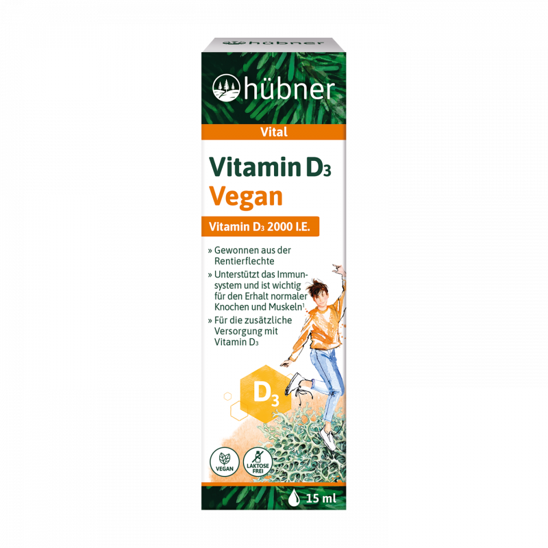 hübner Vitamin D3  維生素 D3 滴劑 15ml Vegan 素食