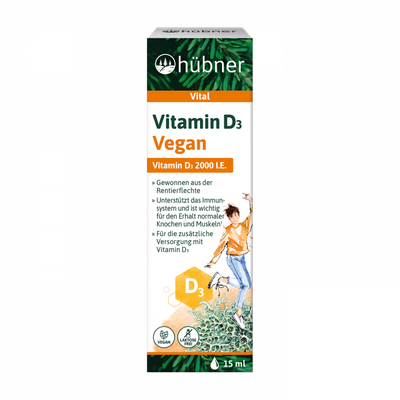hübner Vitamin D3  維生素 D3 滴劑 15ml Vegan 素食