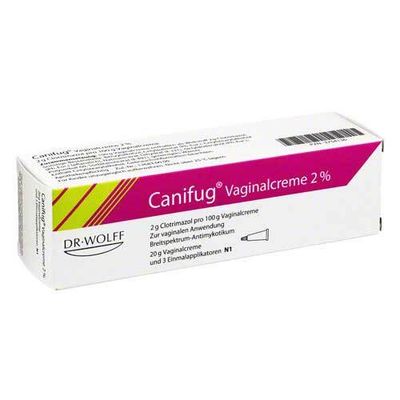 Canifug Vaginalcreme真菌陰道感染（主要是白色念珠菌） 2% mit 3 Einmalapplikatoren, 20 g 陰道霜 2% 附 3 個一次性塗藥器